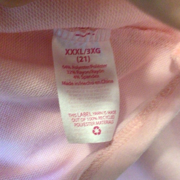 No Boundaries Juniors Plus Pink & Gray Colorblock Top Size XXXL W/Free Scrunchy - Picture 9 of 9